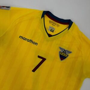 Ecuador National Football Soccer Jersey Mens Large Marathon Montero 7 FIFA 2018